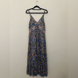 Verb Anthropologie Vineyard Tiered Maxi Dress Sz 2 Billowy Summer Wedding Sunset